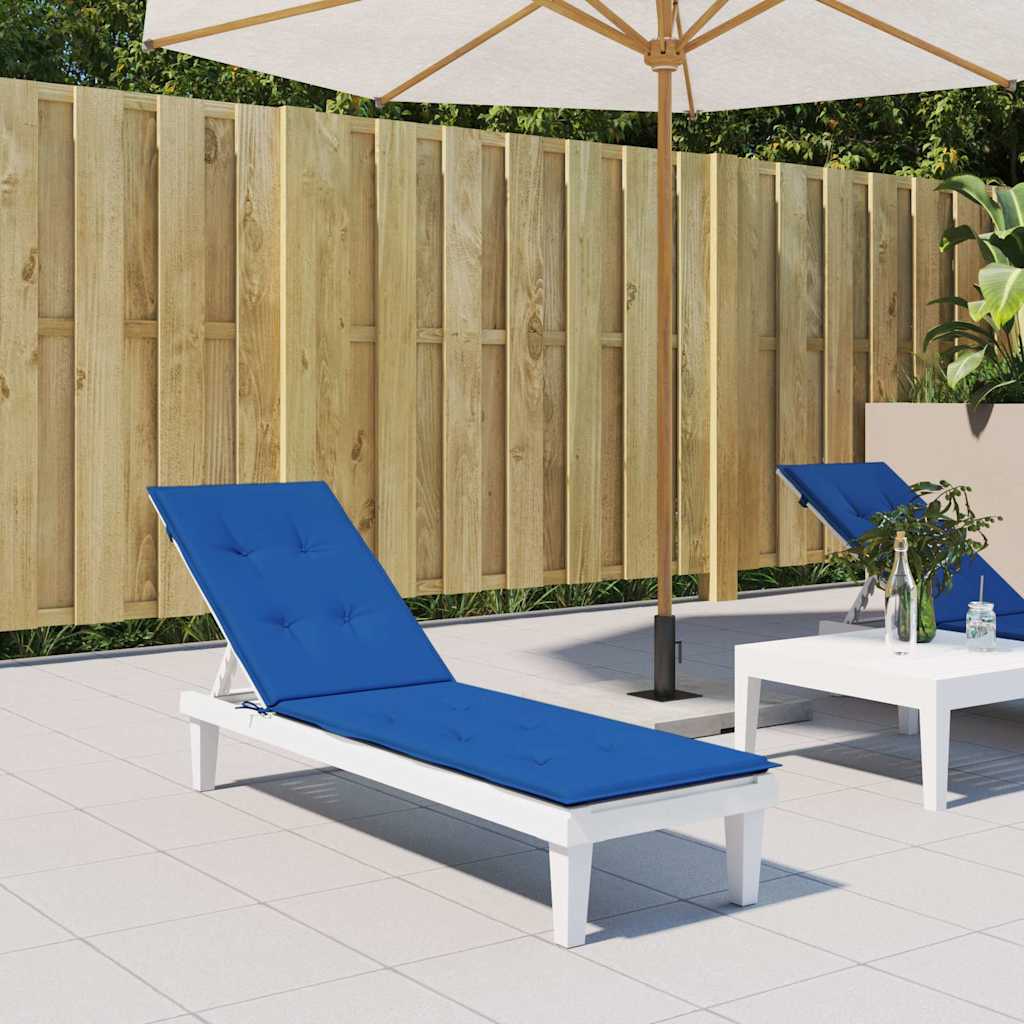 Cuscino per Sdraio Blu Reale (75+105)x50x4 cm | homemem39