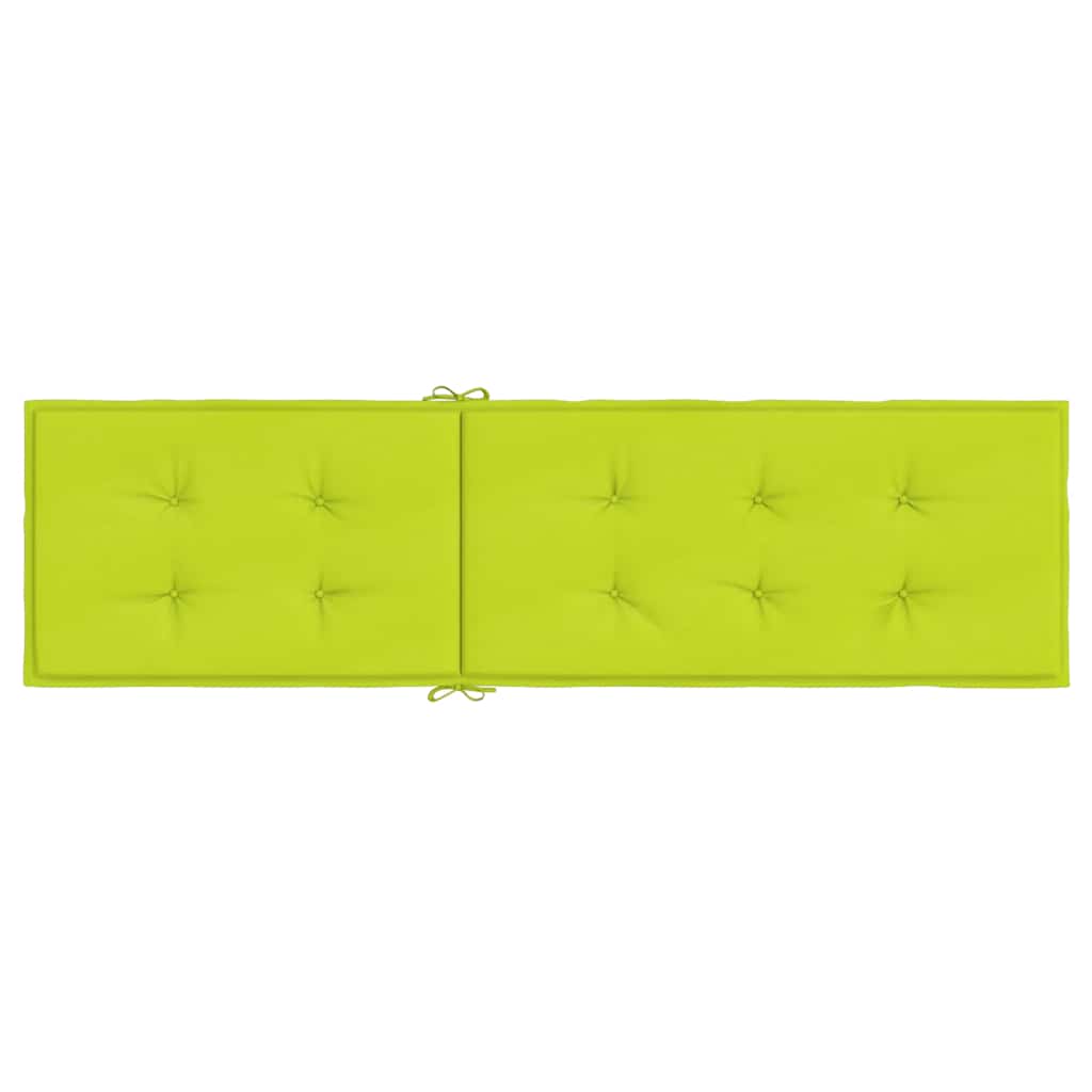 Cuscino per Sdraio Verde Brillante (75+105)x50x4 cm - homemem39