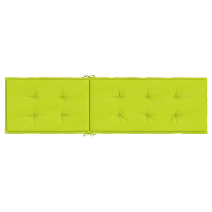 Cuscino per Sdraio Verde Brillante (75+105)x50x4 cm - homemem39