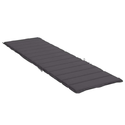Cuscino per Lettino Antracite 200x50x3 cm in Tessuto Oxford | homemem39