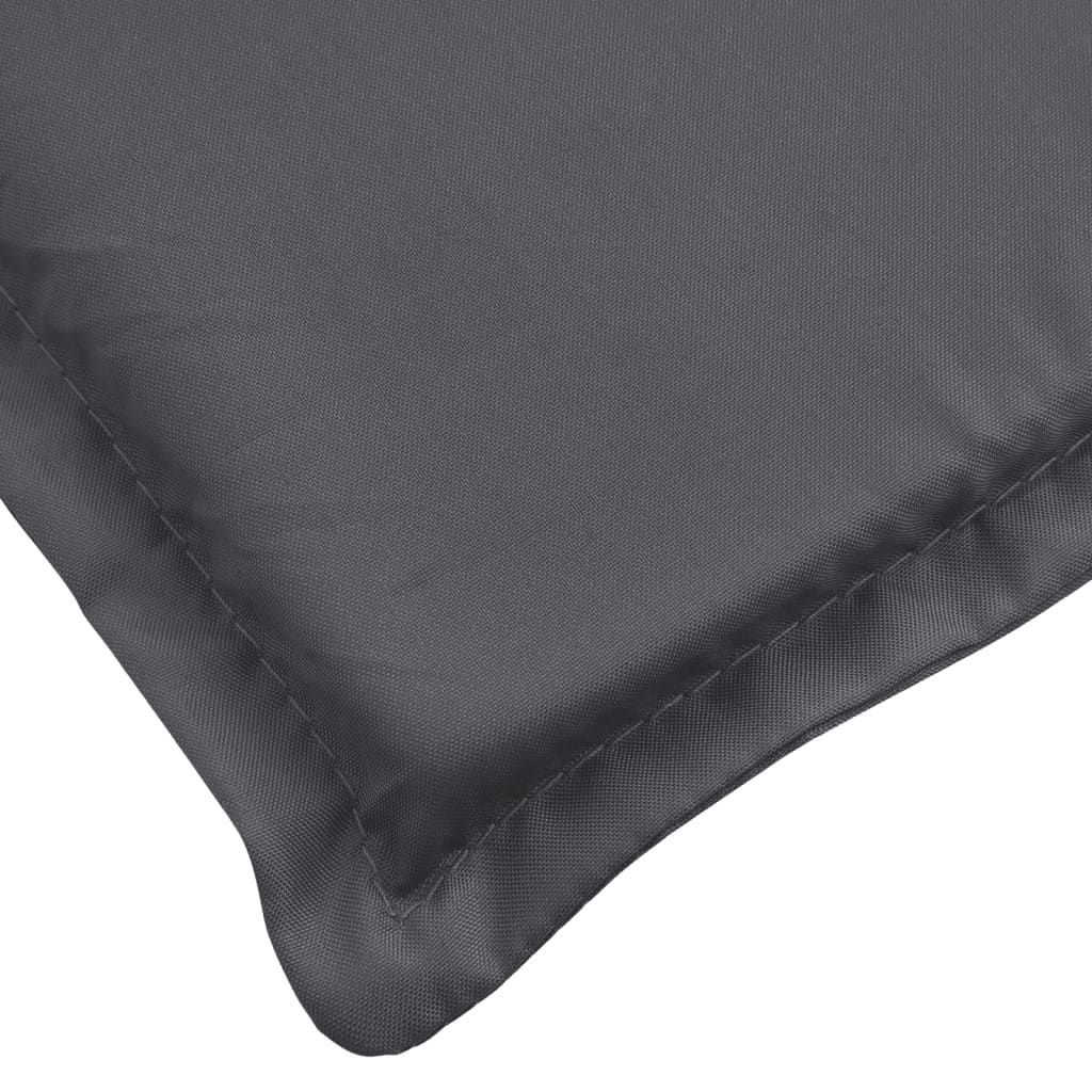 Cuscino per Lettino Antracite 200x50x3 cm in Tessuto Oxford | homemem39