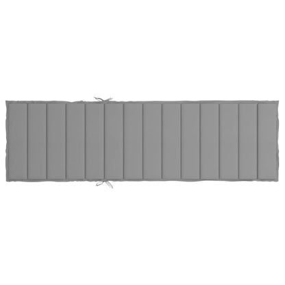 Cuscino per Lettino Grigio 200x50x3 cm in Tessuto Oxford | homemem39