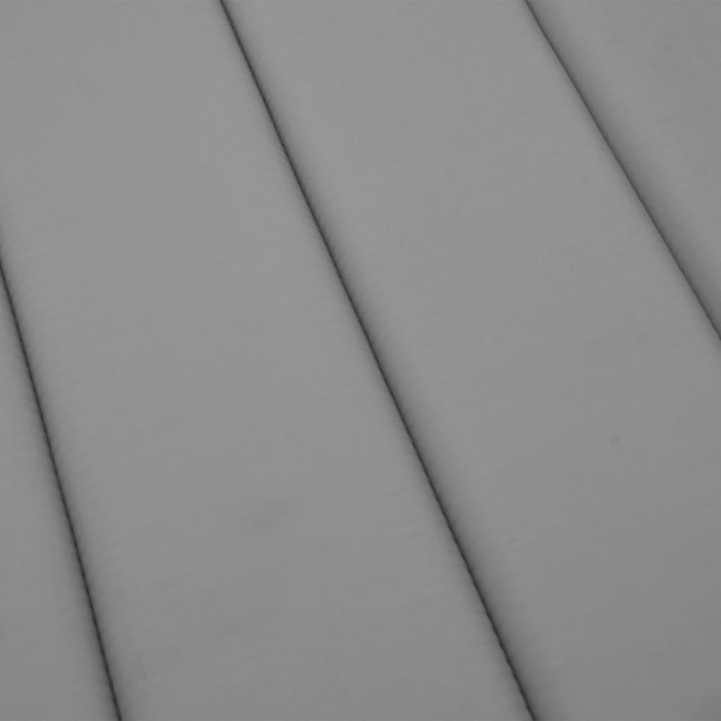Cuscino per Lettino Grigio 200x50x3 cm in Tessuto Oxford | homemem39