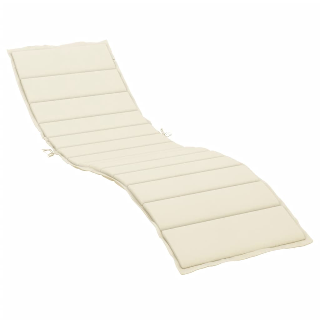 Cuscino per Lettino Crema 200x50x3 cm in Tessuto Oxford - homemem39