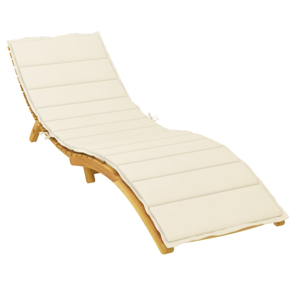 Cuscino per Lettino Crema 200x50x3 cm in Tessuto Oxford | homemem39