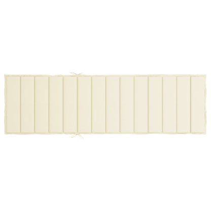 Cuscino per Lettino Crema 200x50x3 cm in Tessuto Oxford | homemem39
