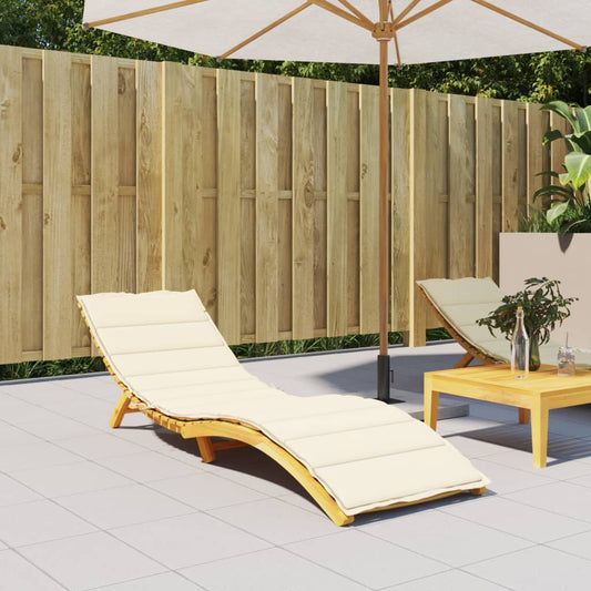 Cuscino per Lettino Crema 200x50x3 cm in Tessuto Oxford | homemem39