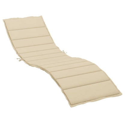 Cuscino per Lettino Beige 200x50x3 cm in Tessuto Oxford | homemem39