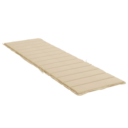 Cuscino per Lettino Beige 200x50x3 cm in Tessuto Oxford | homemem39