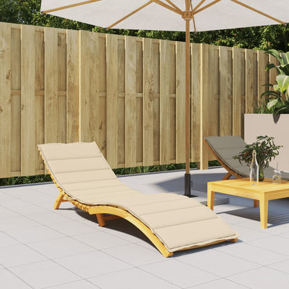 Cuscino per Lettino Beige 200x50x3 cm in Tessuto Oxford | homemem39
