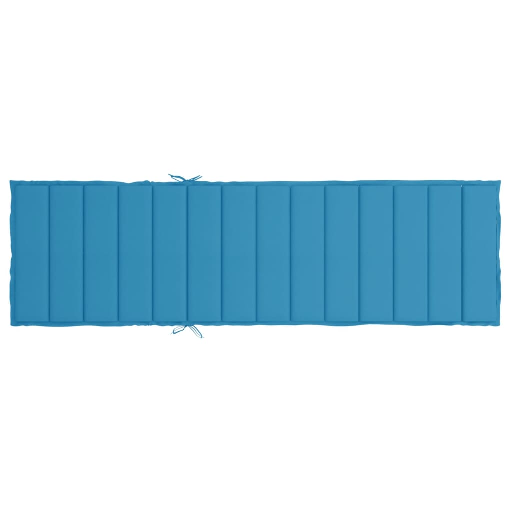 Cuscino per Lettino Blu 200x50x3 cm in Tessuto Oxford | homemem39