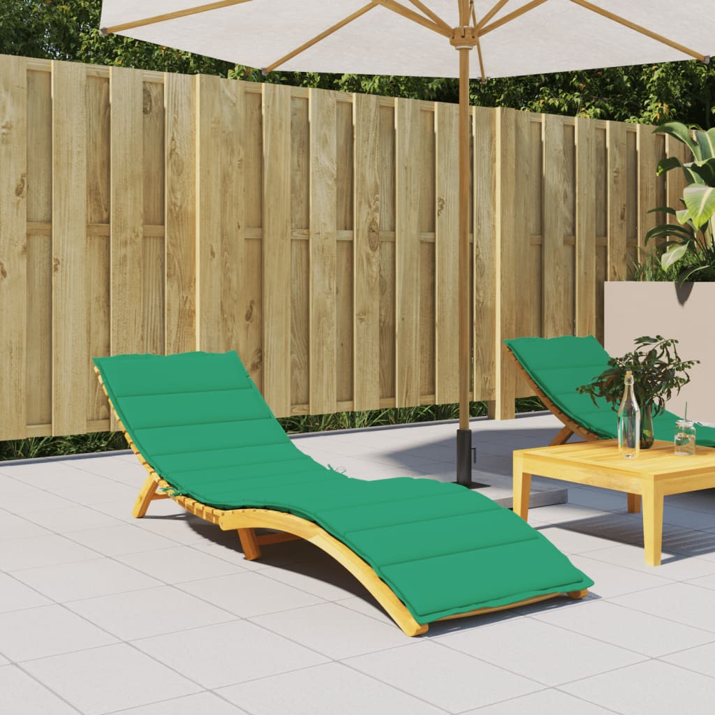 Cuscino per Lettino Verde 200x50x3 cm in Tessuto Oxford | homemem39