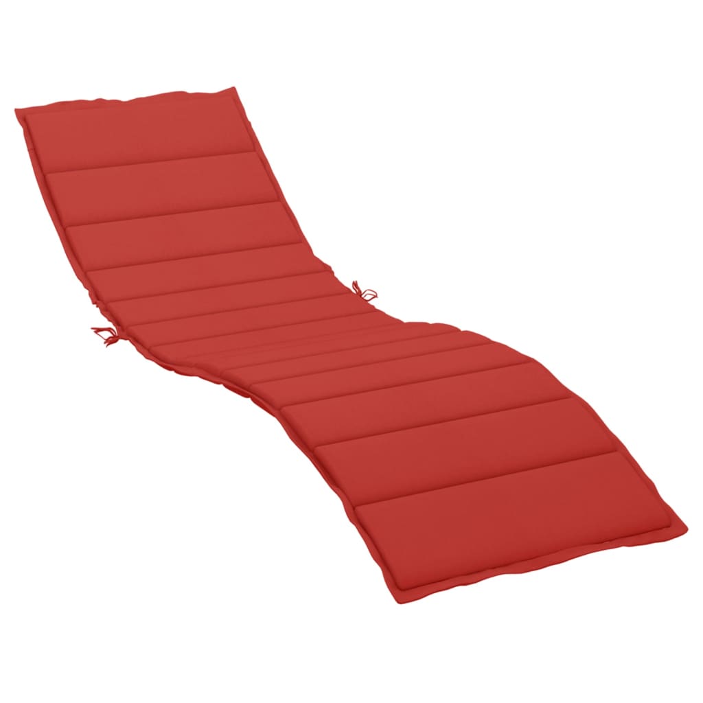 Cuscino per Lettino Rosso 200x50x3 cm in Tessuto Oxford | homemem39