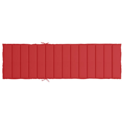Cuscino per Lettino Rosso 200x50x3 cm in Tessuto Oxford - homemem39