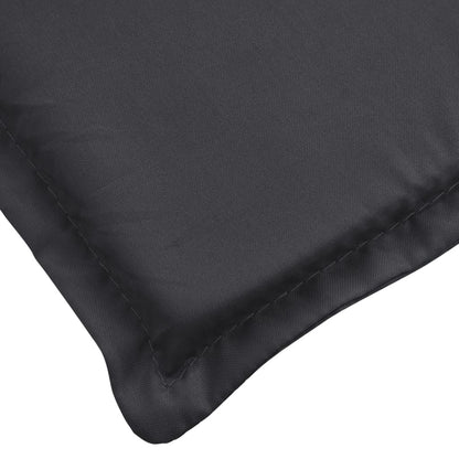 Cuscino per Lettino Nero 200x50x3 cm in Tessuto Oxford | homemem39