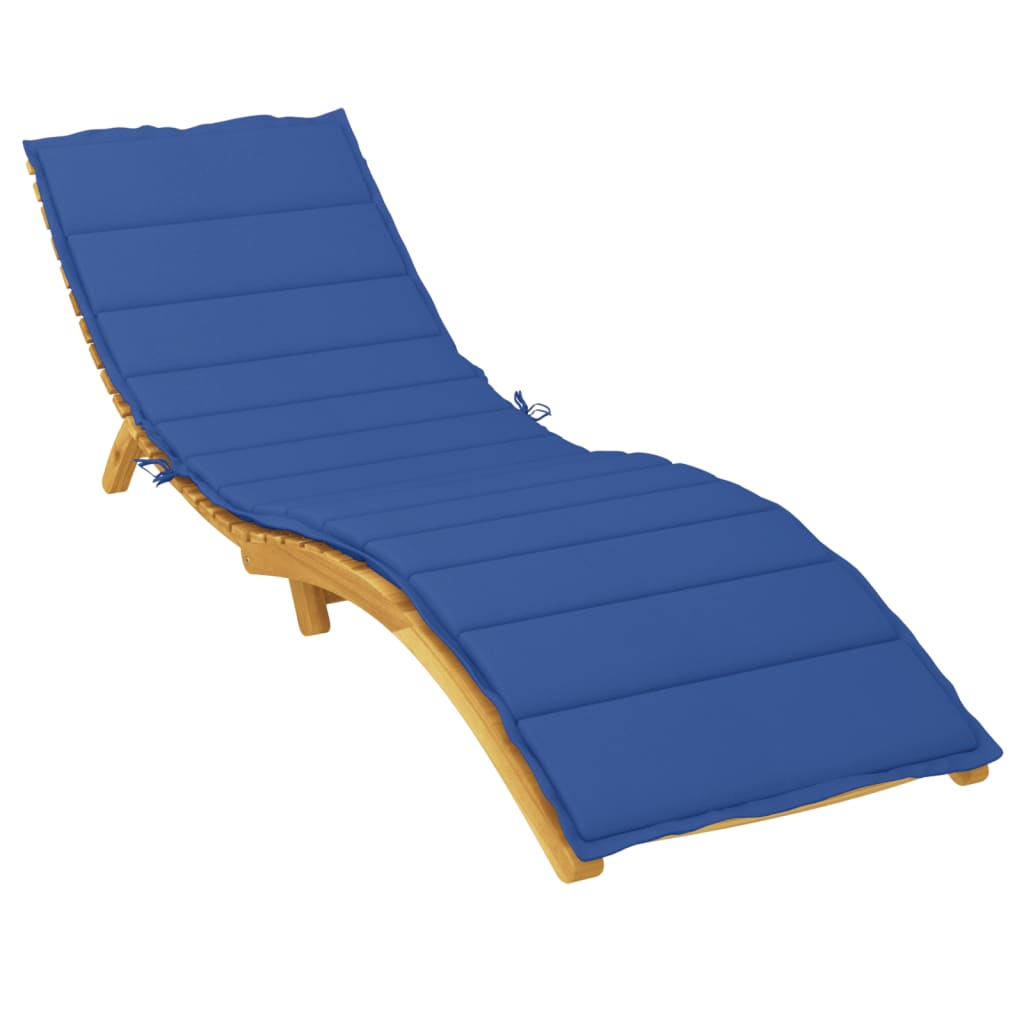 Cuscino per Lettino Blu Reale 200x50x3 cm in Tessuto Oxford | homemem39