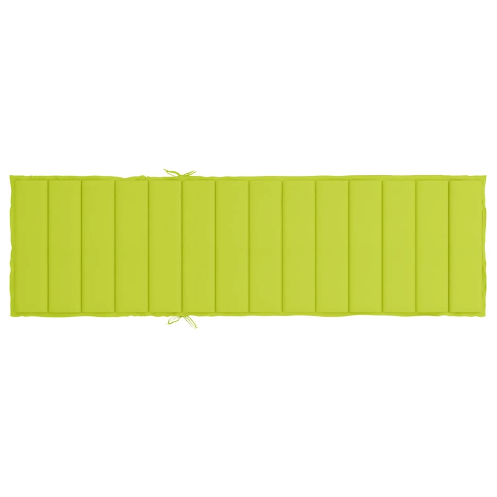 Cuscino per Lettino Verde Intenso 186x58x3 cm in Tessuto Oxford | homemem39