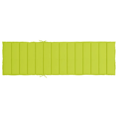 Cuscino per Lettino Verde Intenso 186x58x3 cm in Tessuto Oxford | homemem39