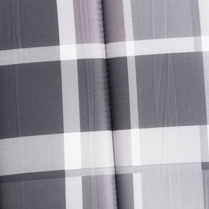 Cuscino per Lettino a Quadri Grigi 200x50x3cm Tessuto Oxford | homemem39