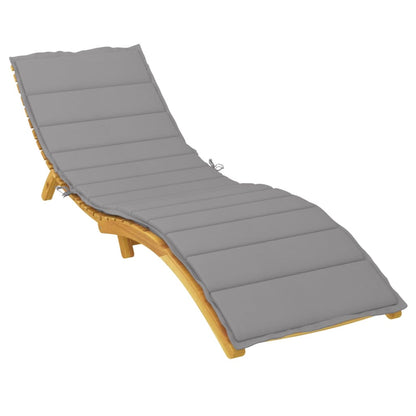 Cuscino per Lettino Grigio 200x60x3 cm in Tessuto Oxford | homemem39