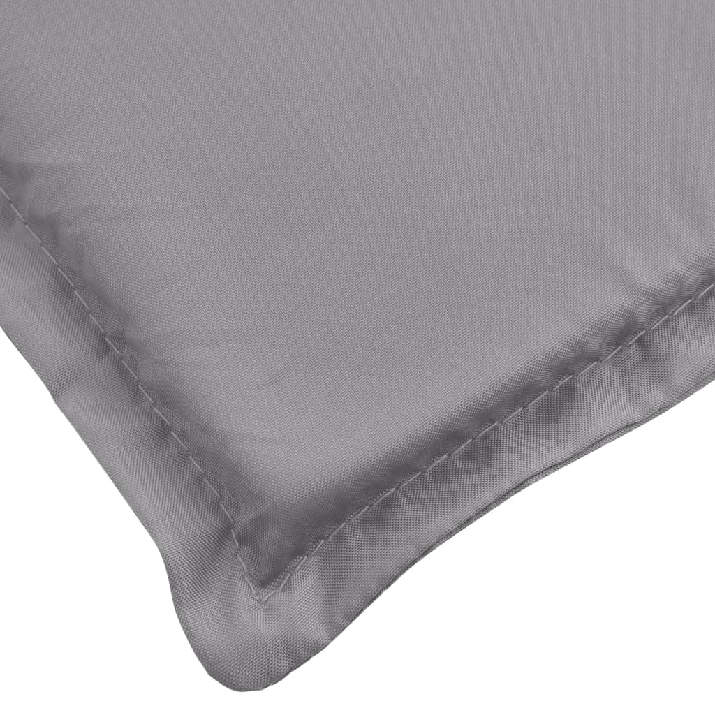 Cuscino per Lettino Grigio 200x60x3 cm in Tessuto Oxford | homemem39