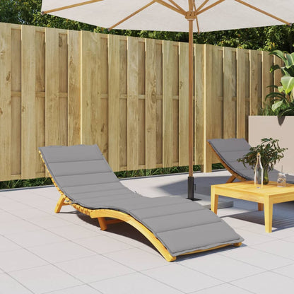 Cuscino per Lettino Grigio 200x60x3 cm in Tessuto Oxford | homemem39