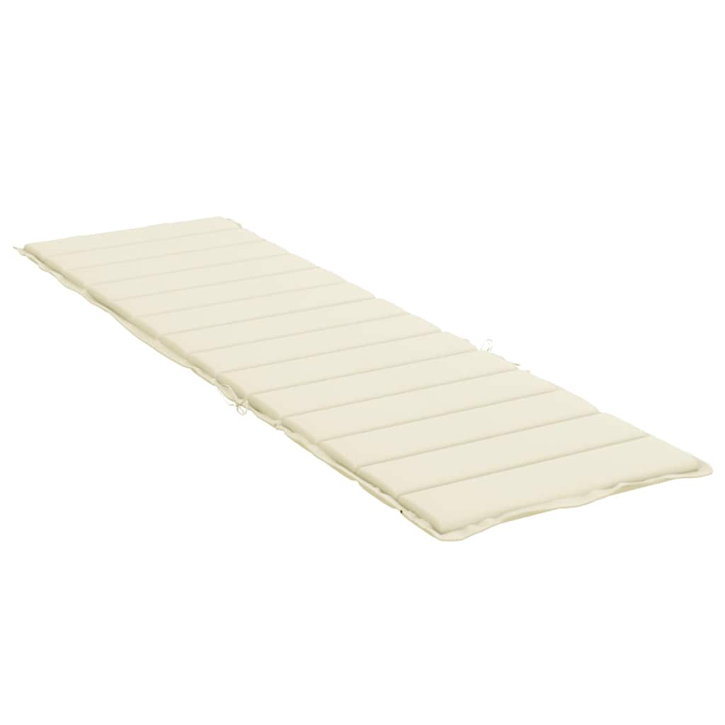 Cuscino per Lettino Crema 200x60x3 cm in Tessuto Oxford | homemem39