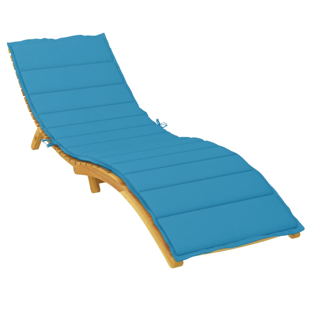 Cuscino per Lettino Blu 200x60x3 cm in Tessuto Oxford | homemem39