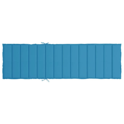 Cuscino per Lettino Blu 200x60x3 cm in Tessuto Oxford | homemem39