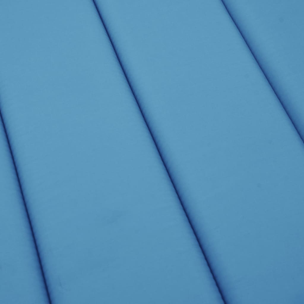 Cuscino per Lettino Blu 200x60x3 cm in Tessuto Oxford