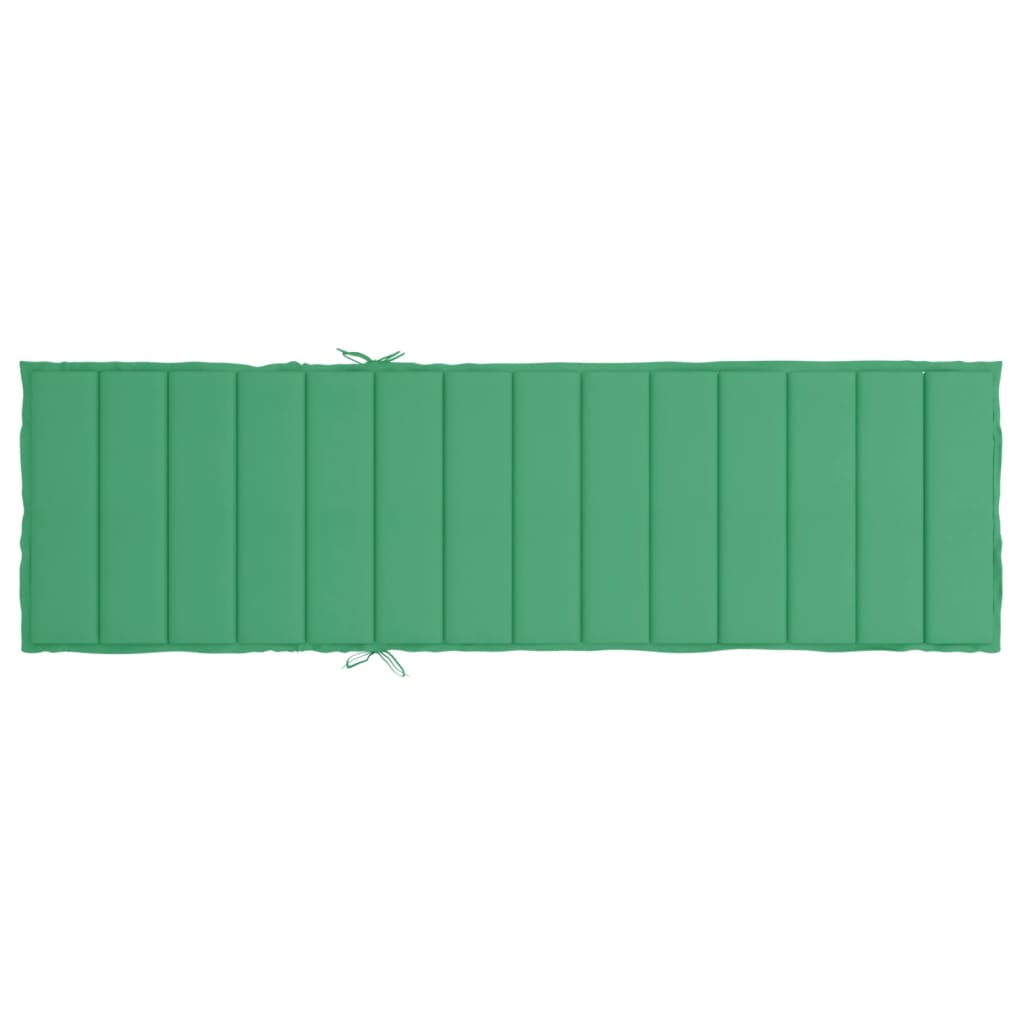 Cuscino per Lettino Verde 200x60x3 cm in Tessuto Oxford | homemem39
