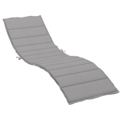 Cuscino per Lettino Grigio 200x70x3 cm in Tessuto Oxford | homemem39