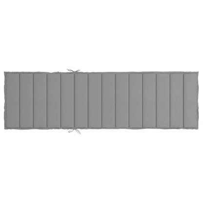 Cuscino per Lettino Grigio 200x70x3 cm in Tessuto Oxford | homemem39