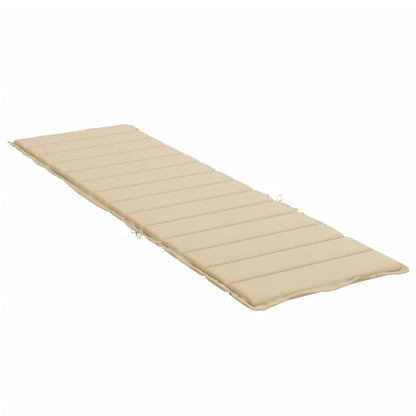 Cuscino per Lettino Beige 200x70x3 cm in Tessuto Oxford | homemem39