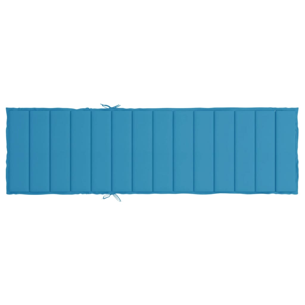 Cuscino per Lettino Blu 200x70x3 cm in Tessuto Oxford | homemem39