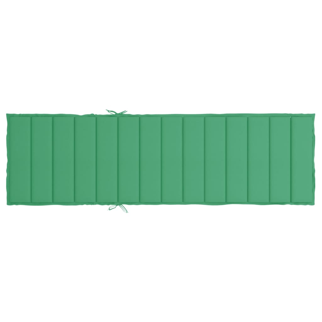 Cuscino per Lettino Verde 200x70x3 cm in Tessuto Oxford | homemem39