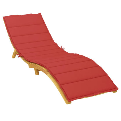 Cuscino per Lettino Rosso 200x70x3 cm in Tessuto Oxford | homemem39