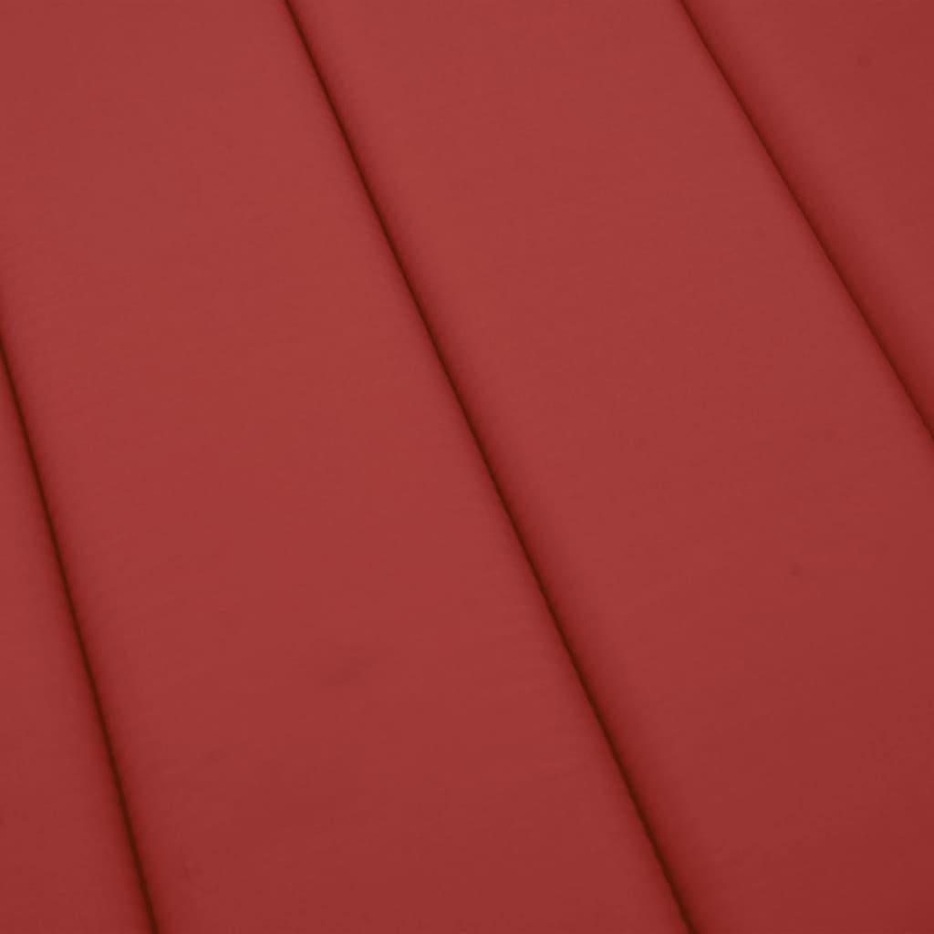 Cuscino per Lettino Rosso 200x70x3 cm in Tessuto Oxford | homemem39
