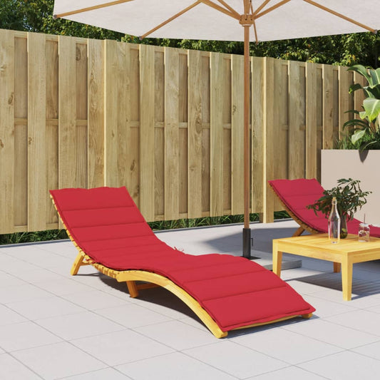 Cuscino per Lettino Rosso 200x70x3 cm in Tessuto Oxford | homemem39