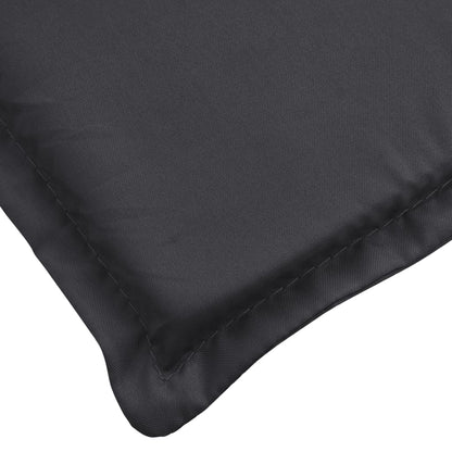 Cuscino per Lettino Nero 200x70x3 cm in Tessuto Oxford | homemem39
