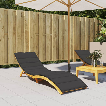 Cuscino per Lettino Nero 200x70x3 cm in Tessuto Oxford | homemem39