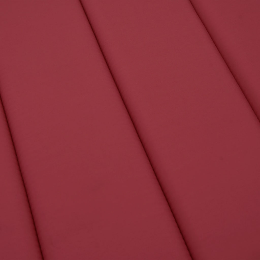 Cuscino per Lettino Rosso Vino 200x70x3 cm in Tessuto Oxford | homemem39