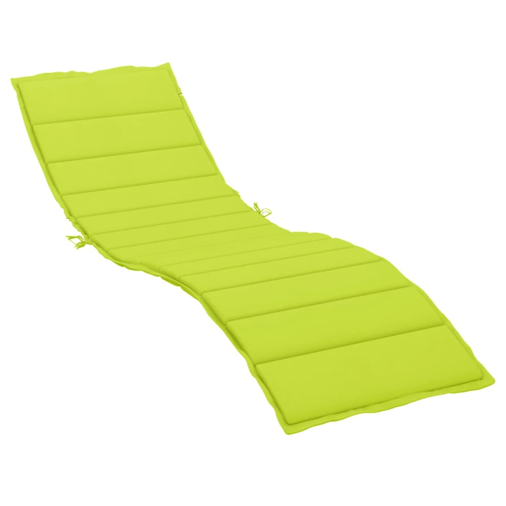Cuscino per Lettino Verde Intenso 200x70x3 cm in Tessuto Oxford | homemem39