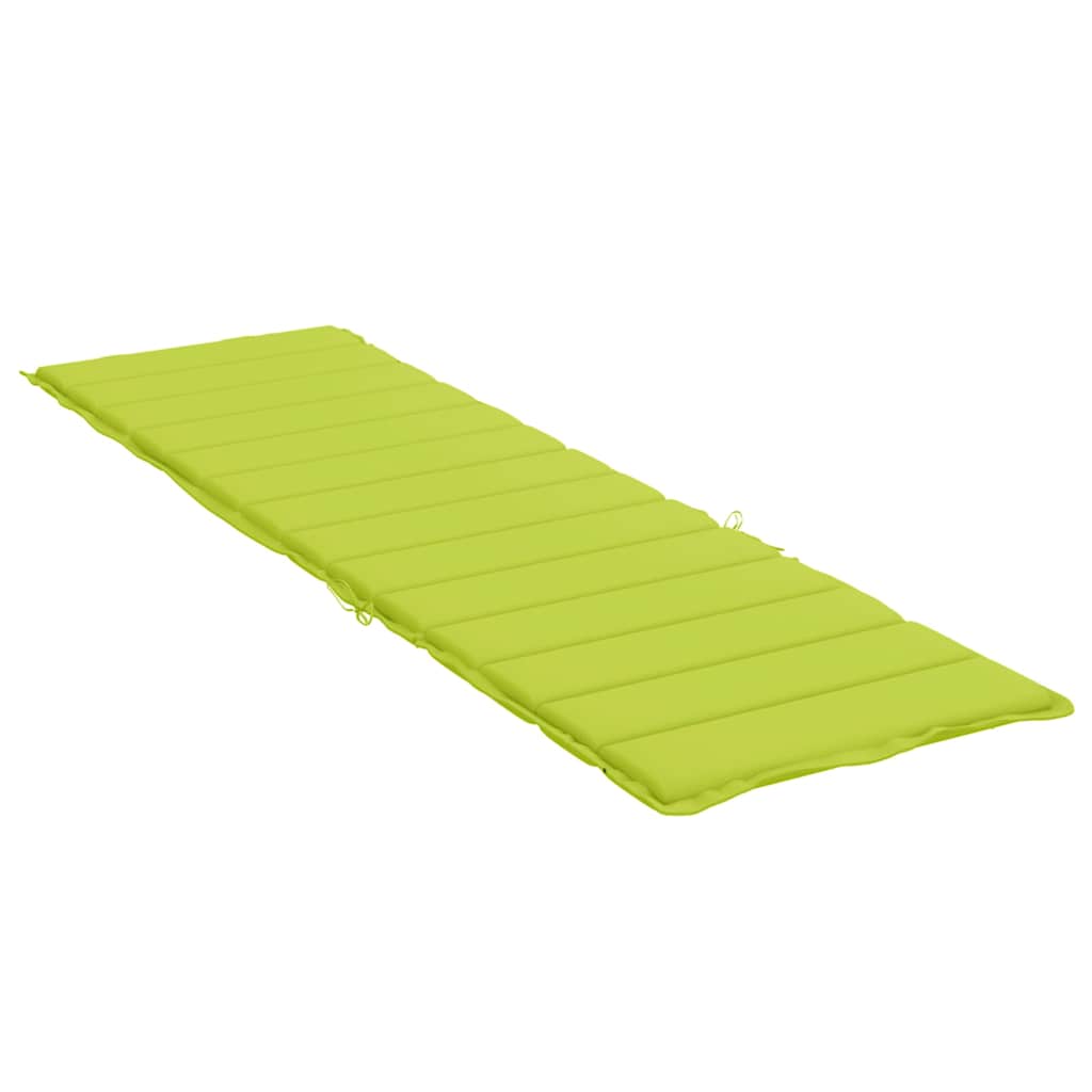 Cuscino per Lettino Verde Intenso 200x70x3 cm in Tessuto Oxford | homemem39