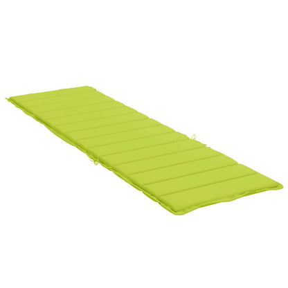Cuscino per Lettino Verde Intenso 200x70x3 cm in Tessuto Oxford | homemem39