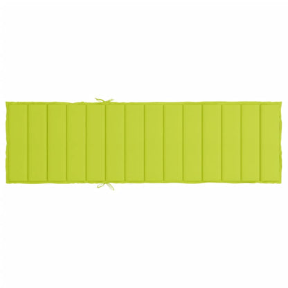 Cuscino per Lettino Verde Intenso 200x70x3 cm in Tessuto Oxford | homemem39