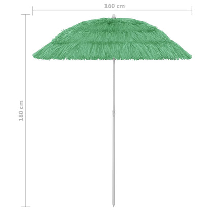 Ombrellone da Spiaggia Hawaii Verde 180 cm | homemem39
