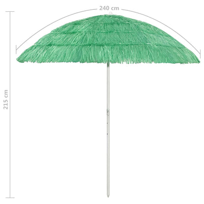 Ombrellone da Spiaggia Hawaii Verde 240 cm | homemem39