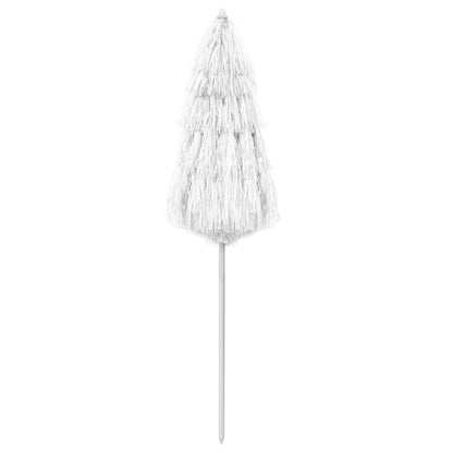 Ombrellone da Spiaggia Hawaii Bianco 180 cm | homemem39
