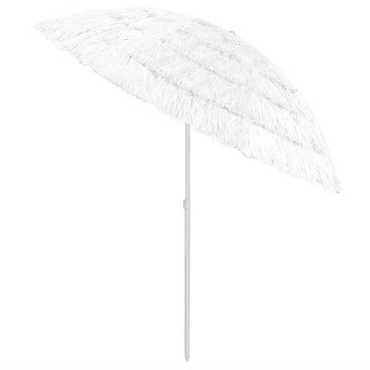 Ombrellone da Spiaggia Hawaii Bianco 240 cm | homemem39
